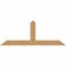Ekena Millwork Portland Smooth Timber Gable Bracket, Western Red Cedar, 72"W x 27"H x 3 1/2"D x 5 1/2"F, 9/12 Pitch GBW072X27X0406POR00SWR - alternate 1